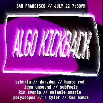 AV Club Livecode Algo-kickback Poster